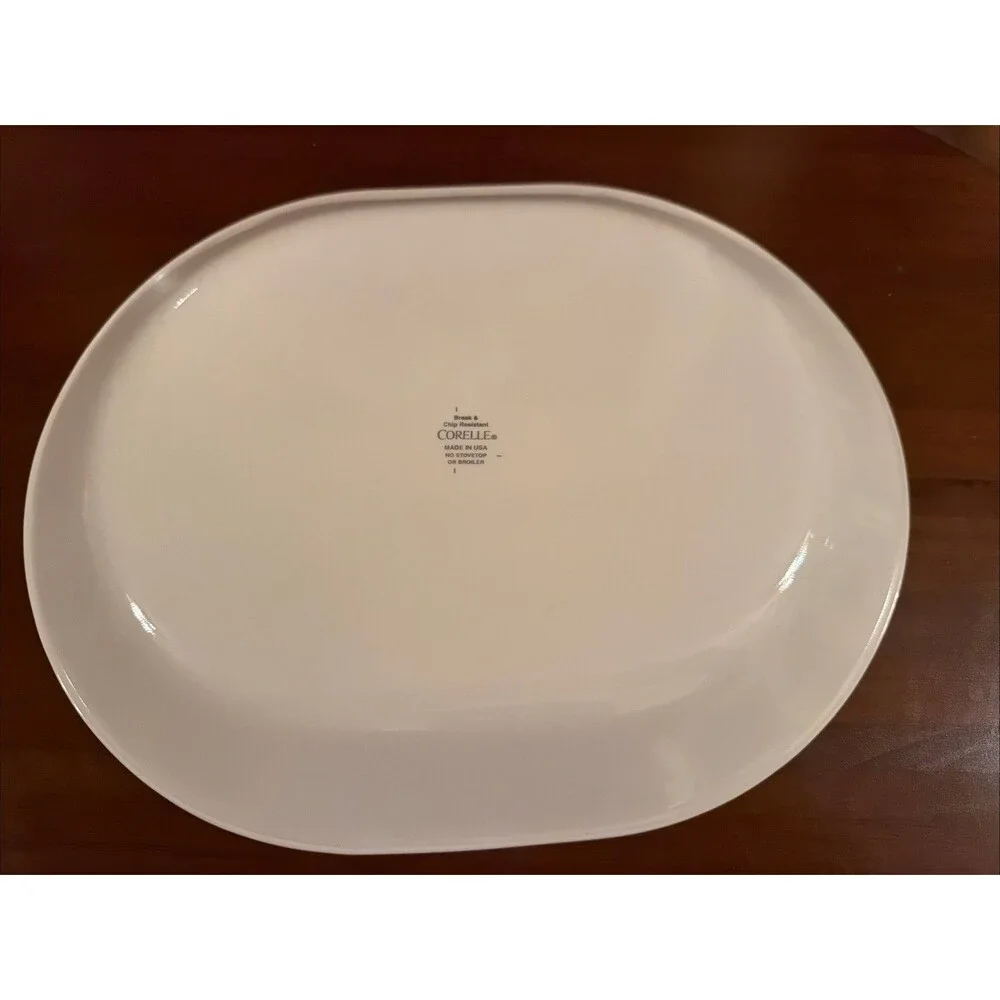 Corelle Garden Home 12 In Platter Birdhouses Serving Plate. Good Pre Owned Cond!